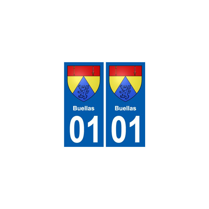 01 Buellas ville autocollant plaque sticker