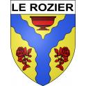 Le Rozier 48 ville sticker blason écusson autocollant adhésif