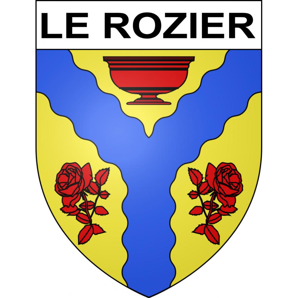Pegatinas escudo de armas de Le Rozier adhesivo de la etiqueta engomada