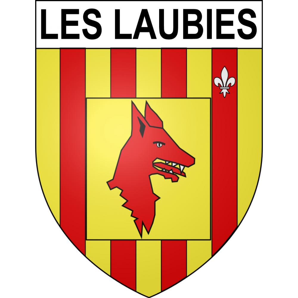Stickers coat of arms Les Laubies adhesive sticker