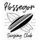 Hossegor surfing club planche plage mer vague surf planche de surf autocollant adhésif 40 auto voiture support sticker logo134