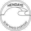 Surf waves everyday Hendaye planche plage mer vague surf planche de surf autocollant adhésif voiture support sticker logo349