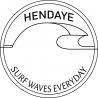 Surf waves everyday Hendaye planche plage mer vague surf planche de surf autocollant adhésif voiture support sticker logo349