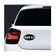 BZH 35 Ille-et-Vilaine blanc et noir drapeau Gwenn Ha Du Breizh Bretagne auto voiture support autocollant sticker logo682