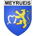 Stickers coat of arms Meyrueis adhesive sticker