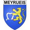 Stickers coat of arms Meyrueis adhesive sticker