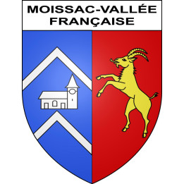Moissac-Vallée-Française 48 ville sticker blason écusson autocollant adhésif