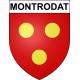 Pegatinas escudo de armas de Montrodat adhesivo de la etiqueta engomada