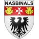 Nasbinals 48 ville sticker blason écusson autocollant adhésif