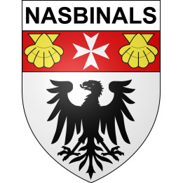 Nasbinals 48 ville sticker blason écusson autocollant adhésif