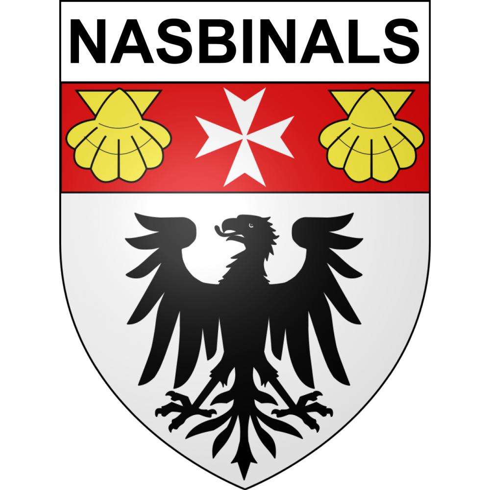 Stickers coat of arms Nasbinals adhesive sticker