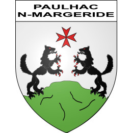 Paulhac-en-Margeride Sticker wappen, gelsenkirchen, augsburg, klebender aufkleber