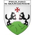 Paulhac-en-Margeride Sticker wappen, gelsenkirchen, augsburg, klebender aufkleber