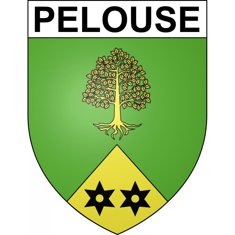 Pegatinas escudo de armas de Pelouse adhesivo de la etiqueta engomada