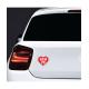 BZH 29 Finistère symbole breton coeur drapeau Gwenn Ha Du Breizh Bretagne auto voiture support autocollant sticker logo314