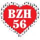 BZH 56 Morbihan symbole breton coeur drapeau Gwenn Ha Du Breizh Bretagne auto voiture support autocollant sticker logo786