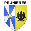Stickers coat of arms Prunières adhesive sticker