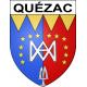 Pegatinas escudo de armas de Quézac adhesivo de la etiqueta engomada