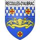 Recoules-d'Aubrac Sticker wappen, gelsenkirchen, augsburg, klebender aufkleber