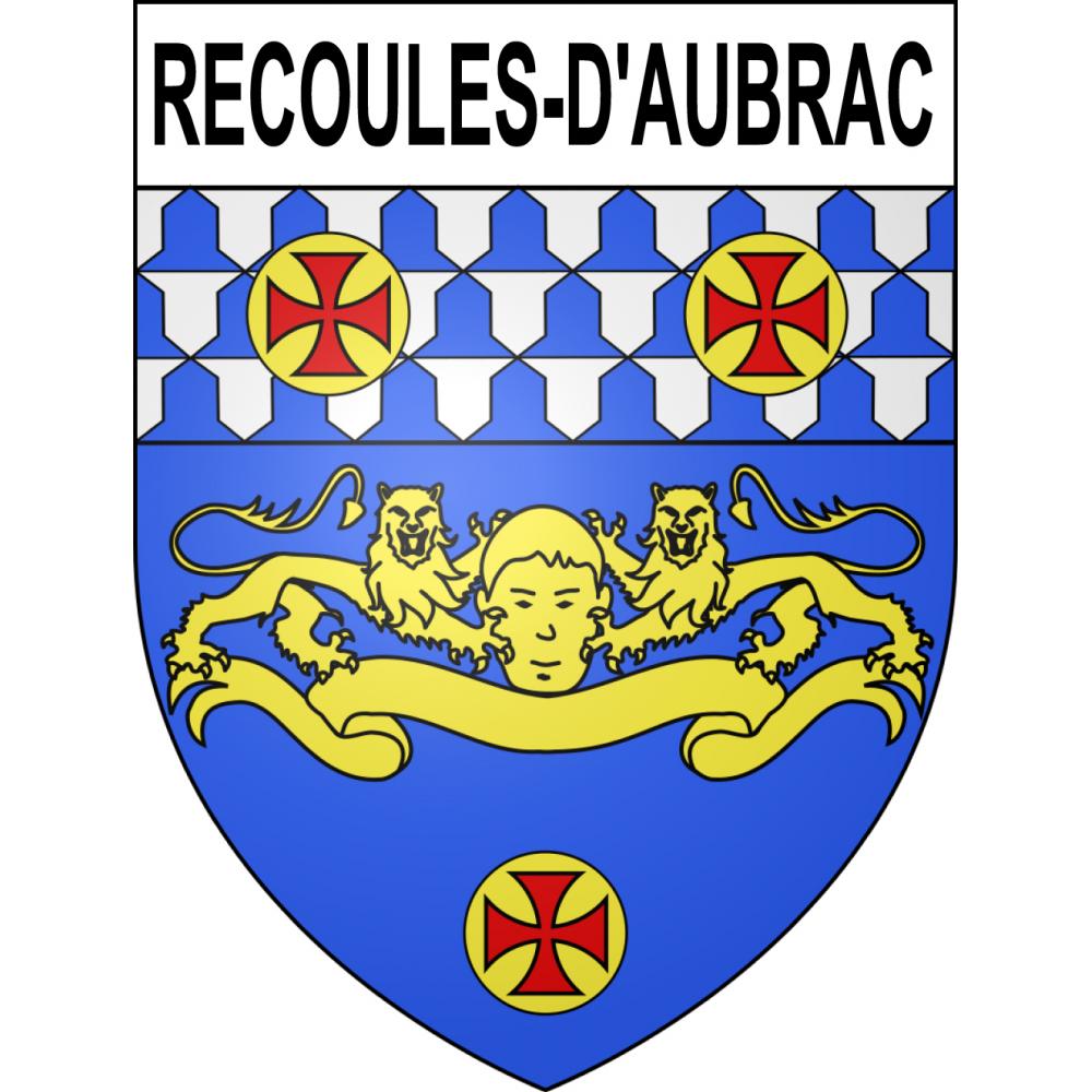 Recoules-d'Aubrac Sticker wappen, gelsenkirchen, augsburg, klebender aufkleber