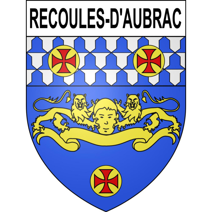 Stickers coat of arms Recoules-d'Aubrac adhesive sticker
