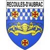 Recoules-d'Aubrac Sticker wappen, gelsenkirchen, augsburg, klebender aufkleber