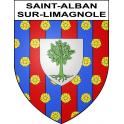 Stickers coat of arms Saint-Alban-sur-Limagnole adhesive sticker