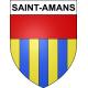 Pegatinas escudo de armas de Saint-Amans adhesivo de la etiqueta engomada