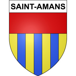Stickers coat of arms Saint-Amans adhesive sticker