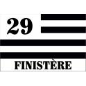 29 Finistère drapeau Gwenn Ha Du Bretagne Breizh BZH autocollant auto voiture support sticker logo264