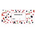Lot de 60 Etiquette confiture dessin fruits rouges bocaux maison autocollant sticker logo548