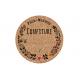 Lot de 60 Etiquette ronde confiture dessin motif liège bocaux maison autocollant sticker logo64