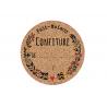 Lot de 60 Etiquette ronde confiture dessin motif liège bocaux maison autocollant sticker logo64