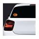 Ovale C Catalunya Catalan drapeau catalan auto voiture support autocollant sticker logo75