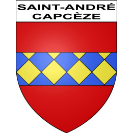 Stickers coat of arms Saint-André-Capcèze adhesive sticker
