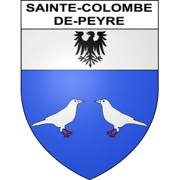 Stickers coat of arms Sainte-Colombe-de-Peyre adhesive sticker