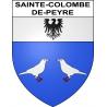 Stickers coat of arms Sainte-Colombe-de-Peyre adhesive sticker