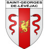 Stickers coat of arms Saint-Georges-de-Lévéjac adhesive sticker