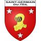 Pegatinas escudo de armas de Saint-Germain-du-Teil adhesivo de la etiqueta engomada