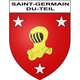 Saint-Germain-du-Teil 48 ville sticker blason écusson autocollant adhésif