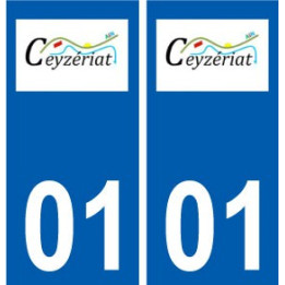 01 Ceyzériat logo ville autocollant plaque sticker