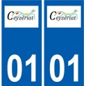 01 Ceyzériat logo ville autocollant plaque sticker