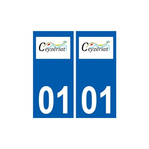 01 Ceyzériat logo ville autocollant plaque sticker