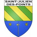Stickers coat of arms Saint-Julien-des-Points adhesive sticker