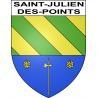 Stickers coat of arms Saint-Julien-des-Points adhesive sticker