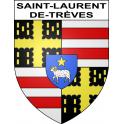 Stickers coat of arms Saint-Laurent-de-Trèves adhesive sticker