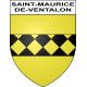 Pegatinas escudo de armas de Saint-Maurice-de-Ventalon adhesivo de la etiqueta engomada