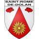 Stickers coat of arms Saint-Rome-de-Dolan adhesive sticker