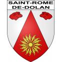 Stickers coat of arms Saint-Rome-de-Dolan adhesive sticker