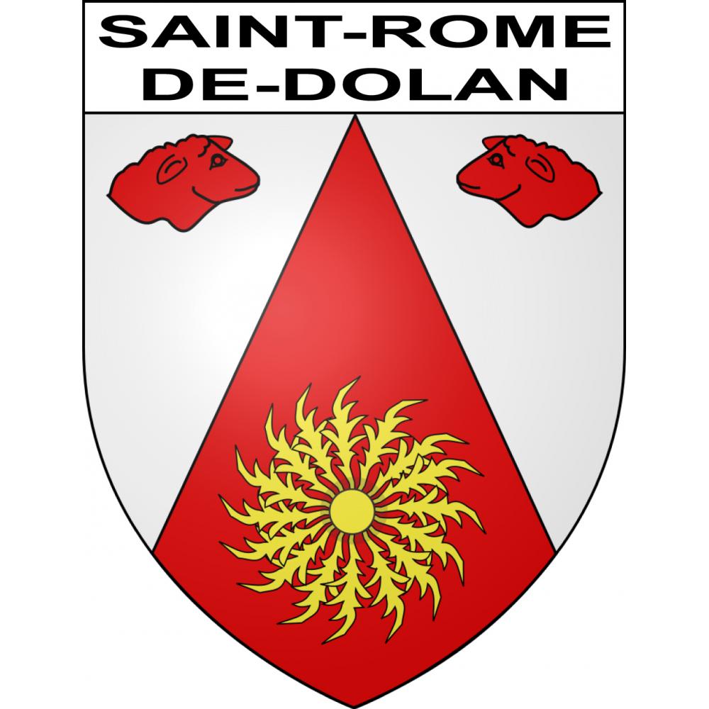 Saint-Rome-de-Dolan 48 ville sticker blason écusson autocollant adhésif